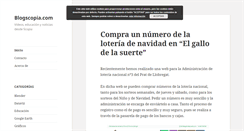 Desktop Screenshot of blogscopia.com